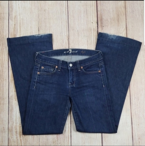 7 For All Mankind Denim - 7 for all Mankind Dojo Wide Flare Leg Jeans 26"